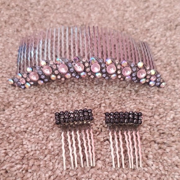 Up-Do Gorgeous Hair Accessories Purple, Pink, Silver - Picture 1 of 4